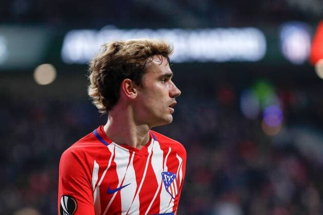 Griezmann of Atletico de Madrid during the UEFA Europa League match played on Wanda Metropolitano Stadium, Madrid, Spain, between Atletico de Madrid and Lokomotiv Moskva, Mar 08th 2018. Photo: Oscar J. Barroso AFP7  xOscarxJ.xBarrosox xAFP7x xAtleticoxdexMadridxvxLokomotiv,xEuropaxLeague,xSpain,xMarx8thx20x