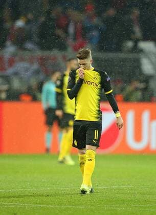 08 03 2018 Football UEFA Europa League 2017 2018 Eighth finals Borussia Dortmund RB Salzburg in the Signal Iduna Park Dortmund Marco Reus Dortmund disappointed