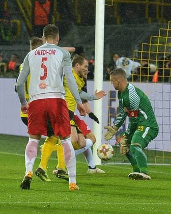 Dortmund Germany 08 03 2018 UEFA Europa League 2017 18 Season Round of 16 Borussia Dortmund Red Bull Salzburg Goal to 1 2 by Andre Schuerrle BVB DeFodi521