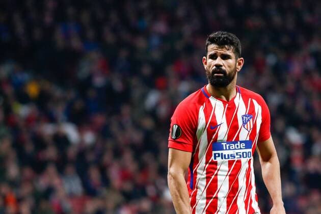 Diego Costa of Atletico de Madrid during the UEFA Europa League match played on Wanda Metropolitano Stadium, Madrid, Spain, between Atletico de Madrid and Lokomotiv Moskva, Mar 08th 2018. Photo: Oscar J. Barroso AFP7  xOscarxJ.xBarrosox xAFP7x xAtleticoxdexMadridxvxLokomotiv,xEuropaxLeague,xSpain,xMarx8thx20x