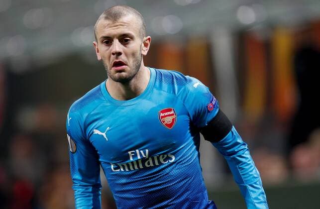 Jack Wilshere of Arsenal during the UEFA Europa League Round of 16 match between AC Milan and Arsenal at Stadio San Siro, Milan, Italy on 8 March 2018. Copyright: xRobertoxBreganix 19210039