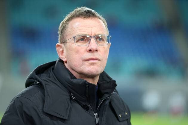 RB Leipzig St Petersburg Soccer Euro League Leipzig 08 03 2018 Red Bull Arena Soccer UEFA Euro League Round of 16 First leg RB Leipzig vs. FK Zenit St Petersburg In the picture Sports Director Ralf Rangnick RB Leipzig