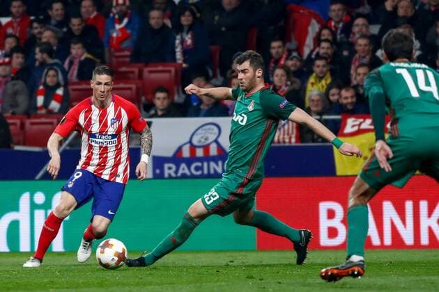 Fernando Torres of Atletico de Madrid during the UEFA Europa League match played on Wanda Metropolitano Stadium, Madrid, Spain, between Atletico de Madrid and Lokomotiv Moskva, Mar 08th 2018. Photo: Oscar J. Barroso AFP7  xOscarxJ.xBarrosox xAFP7x xAtleticoxdexMadridxvxLokomotiv,xEuropaxLeague,xSpain,xMarx8thx20x