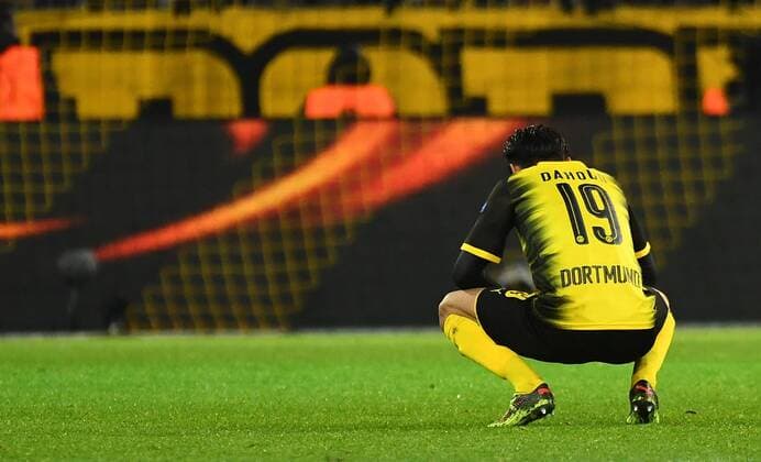 08 03 2018 xjhx Football Europe League Borussia Dortmund RB Salzburg emporer l Mahmoud Dahoud Borussia Dortmund disappointed disappointed looking dissapointed Dortmund