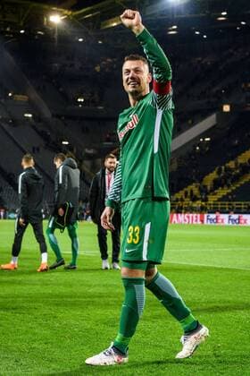 Goalkeeper Alexander Walke FC Salzburg 33 in the Europa League Round of 16 between Borussia Dortmund and FC Salzburg on 08 03 2018 Dortmund Copyright: xSchuelerx xEibnerx-xPressefotox EP_JSE