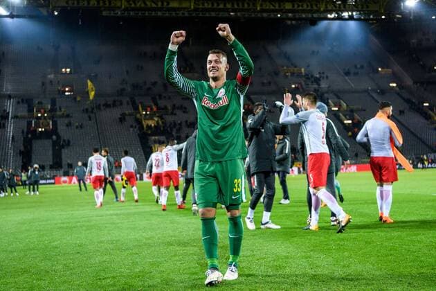 Goalkeeper Alexander Walke FC Salzburg 33 in the Europa League Round of 16 between Borussia Dortmund and FC Salzburg on 08 03 2018 Dortmund Copyright: xSchuelerx xEibnerx-xPressefotox EP_JSE