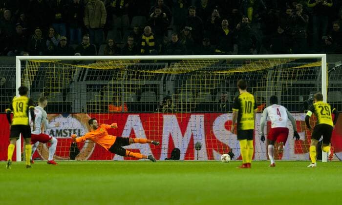 Dortmund Germany 08 03 2018 UEFA Europa League 2017 18 Season Round of 16 Borussia Dortmund Red Bull Salzburg Goal to 0 1 by Valon Berisha RBS DeFodi053