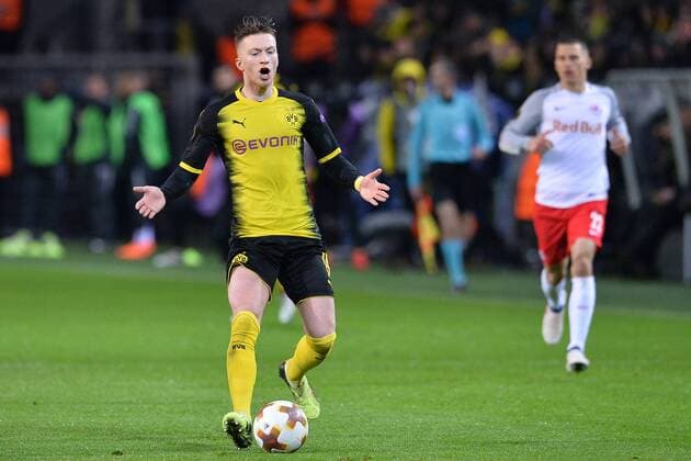Soccer Europa League Round of 16 Borussia Dortmund FC Salzburg on 08 03 2018 at Signal Iduna Park Dortmund Marco Reus Dortmund xTTx