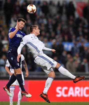 Stefan Radu Lazio, Artem Besedin Dinamo Roma 08-03-2018 Stadio Olimpico Football Europa League 2017 2018 Round of 32 Lazio - Dinamo Kiev Foto Antonietta Baldassarre Insidefoto antoxbalda