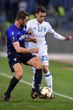 Stefan De Vrij Lazio, Josip Pivaric Dinamo Roma 08-03-2018 Stadio Olimpico Football Europa League 2017 2018 Round of 32 Lazio - Dinamo Kiev Foto Antonietta Baldassarre Insidefoto antoxbalda