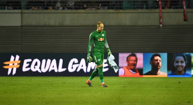 Football Mens Season 2017 2018 Europa League Eighth Final First leg RB Leipzig Zenit St Petersburg Goalkeeper Peter Gulacsi RB Leipzig 08 03 2018 Copyright: xMatthiasxKochx