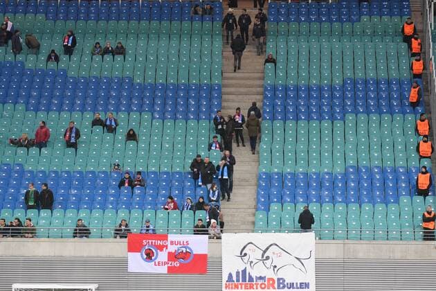 Many empty seats in the stadium RB Leipzig vs Zenit St Petersburg Soccer UEFA Europa League 08 03 2018 Leipzig Copyright: xEIBNER BertxHarzerx EP_BHR