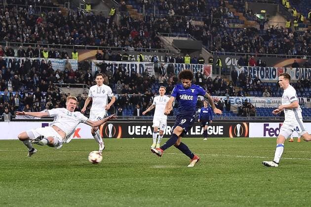 As Roma 08 03 2018 - Europa League Lazio-Dinamo Kiev foto Antonello Sammarco Image nella foto: gol Felipe Anderson 