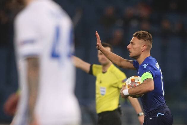 8.03.2018. Stadio Olimpico, Rome, Italy. Uefa League SS Lazio vs Dynamo Kiev. CIRO IMMOBILE (LAZ) score the gol during the match S.S. Lazio vs Dynamo Kiev at Stadio Olimpico in Rome.  Copyright: xMarcoxIacobuccix xIPAx xMarcoxIacobuccix