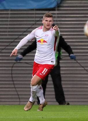 RB Leipzig St Petersburg Soccer Euro League Leipzig 08 03 2018 Red Bull Arena Soccer UEFA Euro League Round of 16 first leg RB Leipzig vs Zenit St Petersburg The goal for RB Leipzig is played by Timo Werner 11 RB Leipzig scored the goal for 2 0 against goalkeeper AndreiÊLunev 99 Zenit and rejoices