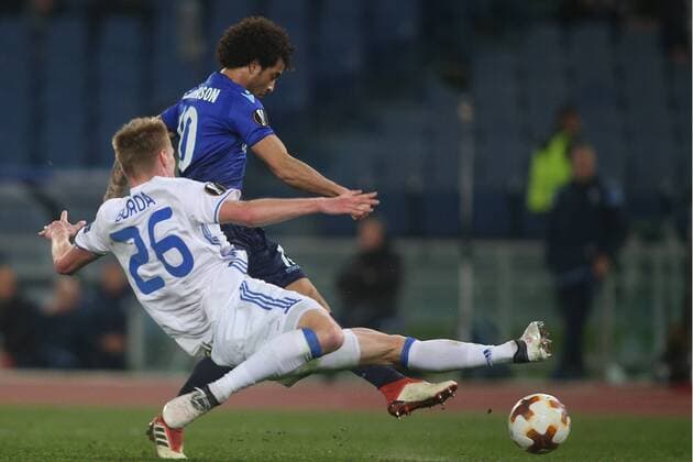 8.03.2018. Stadio Olimpico, Rome, Italy. Uefa League SS Lazio vs Dynamo Kiev.FELIPE ANDERSON (LAZ) score the gol and celebrates in the match S.S. Lazio vs Dynamo Kiev at Stadio Olimpico in Rome.  Copyright: xMarcoxIacobuccix xIPAx xMarcoxIacobuccix