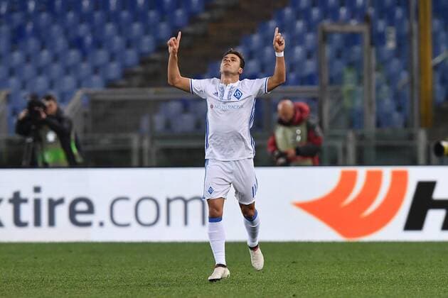 As Roma 08 03 2018 - Europa League Lazio-Dinamo Kiev foto Antonello Sammarco Image nella foto: esultanza gol Junior Moraes 