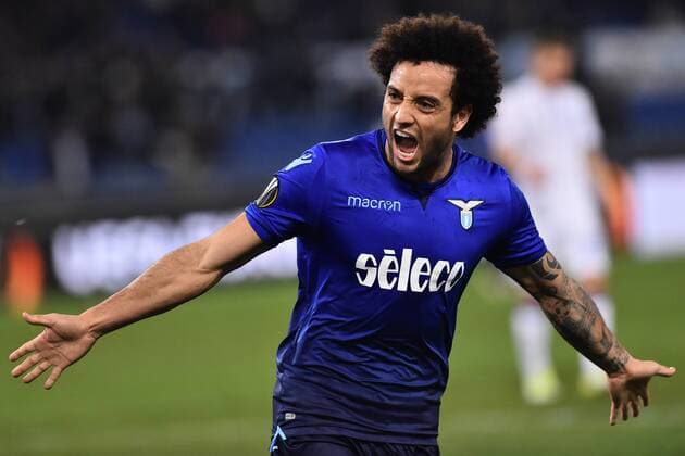 Europa League 8th of final match Lazio vs Dinamo Kiev-Rome-08 Mar 2018 In the picture Felipe Anderson celebrating after the score Photo Photographer01  Copyright: xFotografo01x xIPAx xFotografo01x