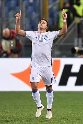 Europa League 8th of final match Lazio vs Dinamo Kiev-Rome-08 Mar 2018 In the picture Junior Moraes celebrating after the score Photo Photographer01  Copyright: xFotografo01x xIPAx xFotografo01x