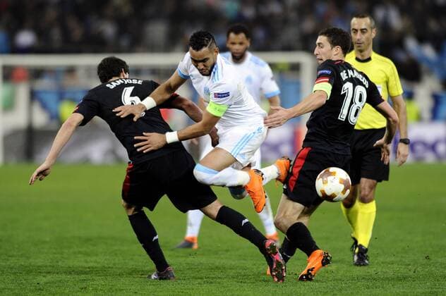 Payet (OM) FOOTBALL : Marseille vs Athletico Bilbao - Europa League - 08 03 2018 FranckPennant Panoramic 