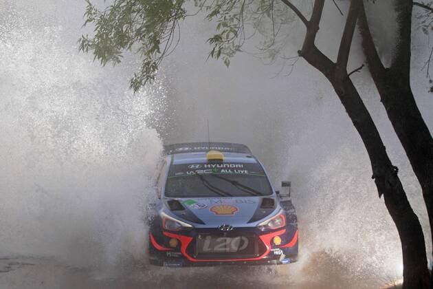 WRC, Rallye Mexiko Norwegian Andreas Mikkelsen and co-pilot Anders Jaeger drive their Hyundai i20 Coupe WRC Motorsport Rallye WM during the Mexico Rally 2018 in Leon, Guanajuato, Mexico, 10 March 2018. Rally Mexico 2018 !ACHTUNG: NUR REDAKTIONELLE NUTZUNG!  Copyright: xMarioxCastillox LEO003 20180310-636563098904534339