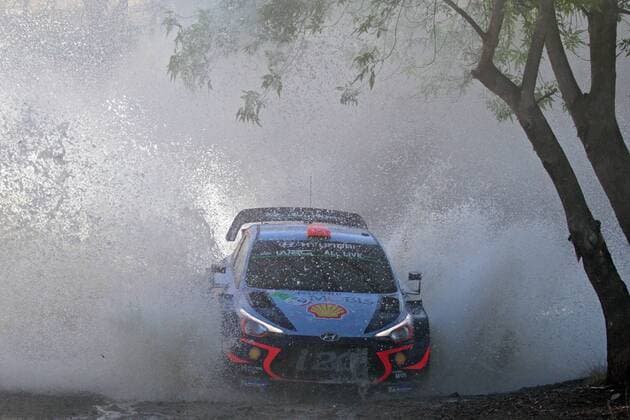 WRC, Rallye Mexiko Spanish Dani Sordo and co-pilot Carlos Del Barrio drive their Hyundai i20 during the Mexico Rally 2018 in Leon, Guanajuato, Mexico, 10 March 2018. Rally Mexico 2018 !ACHTUNG: NUR REDAKTIONELLE NUTZUNG!  Copyright: xMarioxCastillox LEO009 20180310-636563100978240527