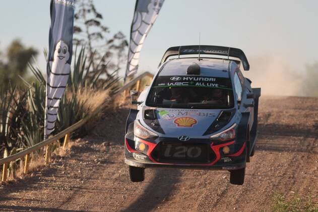 Belgian driver Thierry Neuvillel, of the Hyundai Shell Mobil World Rally Team, competes during the Autodromo de Leon 2 stage, at the Rally of Mexico 2018, state of Guanajuato, Mexico, 10 March 2018. Rally Mexico 2018 !ACHTUNG: NUR REDAKTIONELLE NUTZUNG!  Copyright: xMarioxCastillox MEX52 20180311-636563446581947591
