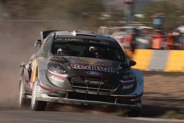 Bilder des Tages - SPORT French driver Sebastien Ogier of the M Ford World Rally Team, competes during the Autodromo de Leon 2 stage, at the Rally of Mexico 2018, state of Guanajuato, Mexico, 10 March 2018. Rally Mexico 2018 !ACHTUNG: NUR REDAKTIONELLE NUTZUNG!  Copyright: xMarioxCastillox MEX52 20180311-636563446599731591