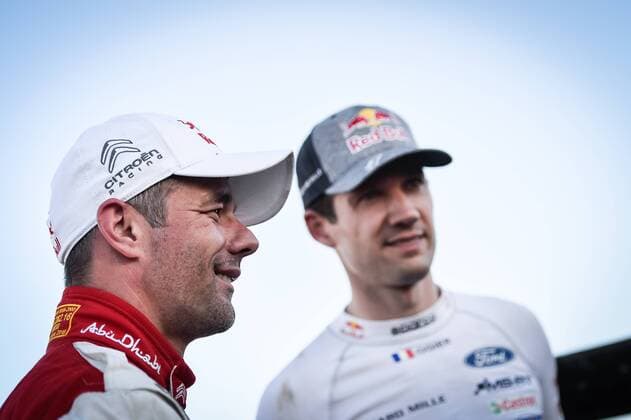 Sebastien Loeb (FRA) et Sebastien Ogier (FRA) Ð MOTORSPORT : Rallye du Mexique - 11 03 2018 SPresse Panoramic 