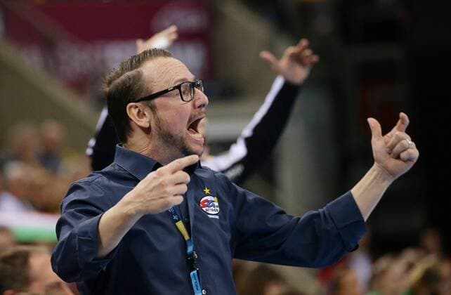 Ludwigsburg Handball EHF Champions League SG BBM Bietigheim vs FTC Rail Cargo Hungaria Jubilee Bietigheim Coach Martin Albertsen