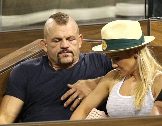 March 12, 2018 - Indian Wells, California, United States Of America - INDIAN WELLS, CA - MARCH 12: Venus Williams and Serena Williams at their match against each other during the BNP Paribas Open at the Indian Wells Tennis Garden on March 12, 2018 in Indian Wells, California...People: Chuck Liddell, Heidi Northcott. BNP Paribas Open - Day 8 - ZUMAs214 20180312_zad_s214_013 Copyright: xSMGx