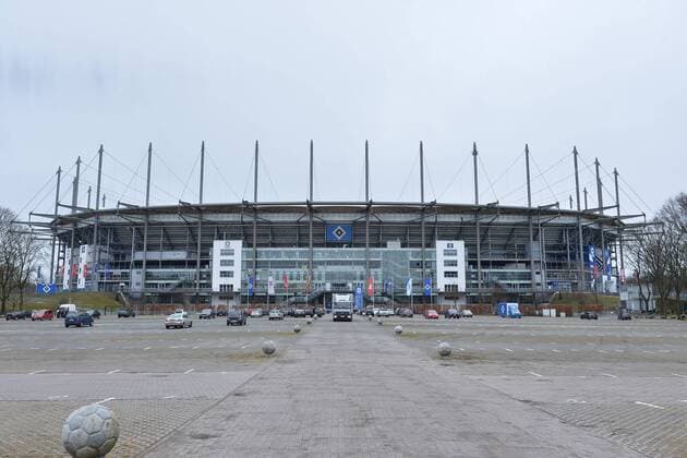 Football 1 Bundesliga training Hamburger SV on 13 03 2018 on the training ground at Volksparkstadion in Hamburg Exterior view of Volksparkstadion xTTx