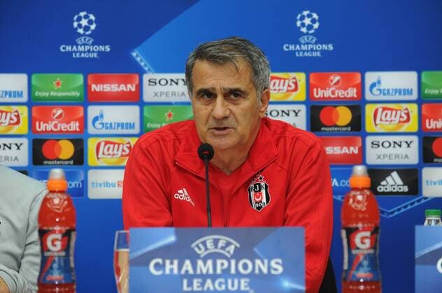 Besiktas s Football Team Coach Senol Gunes gives a press conference PK Pressekonferenz on the eve of the team s a day before their UEFA Champions League second leg match against Bayern Munchen on March 13 , 2018 in Istanbul , Turkey. 
