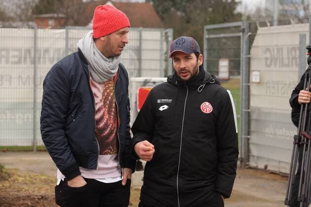 PASCAL HENS, SANDRO SCHWARZ TRAINING MAINZ 05 MAINZ 