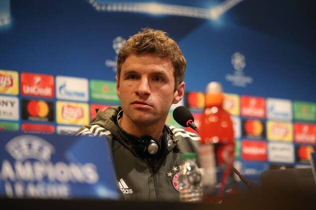 Thomas Mueller 25 Bayern Munich at the press conference answers the questions of the media Press Conference FC Bayern Muenchen Football Eighth-Finals Champions League 13 03 2018 Istanbul Istanbul Turkey Copyright: xkolbert-press ChristianxKolbertx