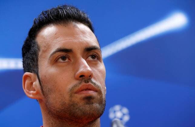 FC Barcelona Barca s Spanish midfielder Sergio Busquets attends a press conference PK Pressekonferenz at the sports complex in Sant Joan Despi, Barcelona, Spain, 13 March 2018. FC Barcelona will face Chelsea FC on a Champions League round of 16 second leg soccer match on 14 March 2018 at the Camp Nou stadium in Barcelona. FC Barcelona s presser !ACHTUNG: NUR REDAKTIONELLE NUTZUNG!  Copyright: xAlbertoxEstevezx GRAF1312 20180313-636565601027510323