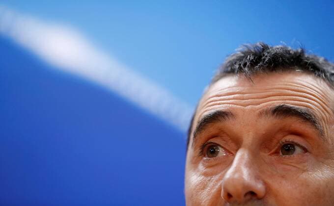 FC Barcelona Barca s head coach Ernesto Valverde attends a press conference PK Pressekonferenz prior to leading a training session of the team at the sports complex in Sant Joan Despi, Barcelona, Spain, 13 March 2018. FC Barcelona will face Chelsea FC on a Champions League round of 16 second leg soccer match on 14 March 2018 at the Camp Nou stadium in Barcelona. FC Barcelona s presser !ACHTUNG: NUR REDAKTIONELLE NUTZUNG!  Copyright: xAlbertoxEstevezx GRAF1297 20180313-636565601706280323