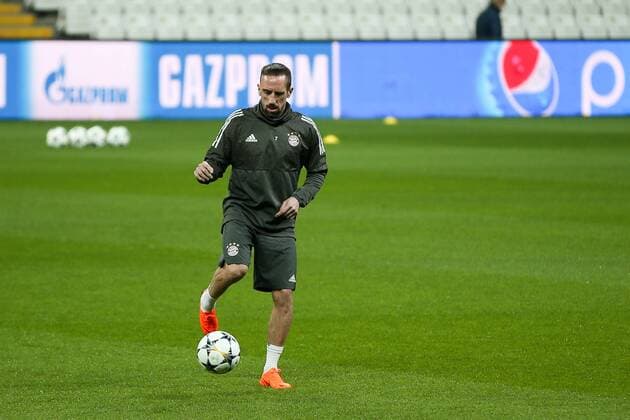on the ball Franck Ribery 7 FC Bayern Muenchen Training Bayern Munich Soccer Round of 16 Champions League 13 03 2018 Istanbul Istanbul Turkey Copyright: xkolbert-press ChristianxKolbertx