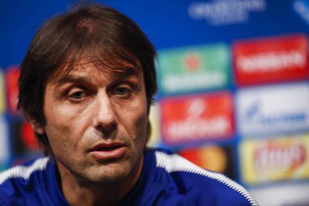 13th March 2018, Camp Nou, Barcelona, Spain; UEFA Champions League football, FC Barcelona Barca versus Chelsea, pre match press conference PK Pressekonferenz Antonio Conte of Chelsea FC speaks during the pre-match press conference  ActionPlus12001265