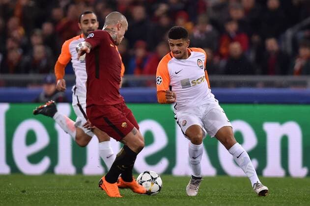 Radja Nainggolan Roma, Taison Shakhtar Roma 13-03-2018 Stadio Olimpico Champions League, Ottavi di Finale. AS Roma - Shakhtar Donetsk Foto Andrea Staccioli Insidefoto andreaxstaccioli