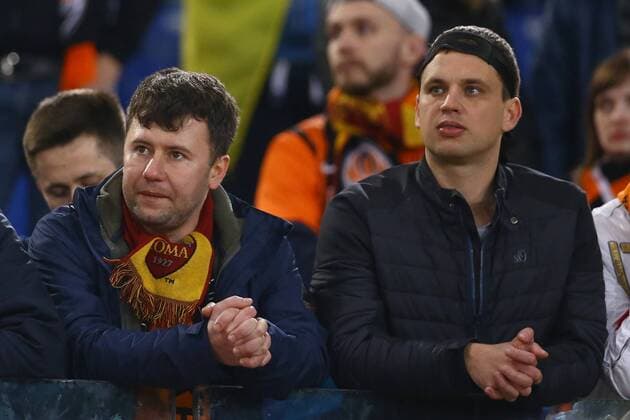 March 13, 2018 - Rome, Italy - AS Roma v FC Shakhtar Donetsk : UEFA Champions League Round of 16 Second leg.The disappointment of Shakhtar supporters at Olimpico Stadium in Rome, Italy on March 13, 2018. AS Roma v Shakhtar Donetsk - UEFA Champions League Round of 16: Second Leg  - ZUMAn230 20180313_zaa_n230_494 Copyright: xMatteoxCiambellix