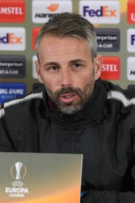 Football Europa League Press Conference FC Salzburg on 14 03 2018 in the Red Bull Arena in Salzburg Marco Rose coach Salzburg xRx