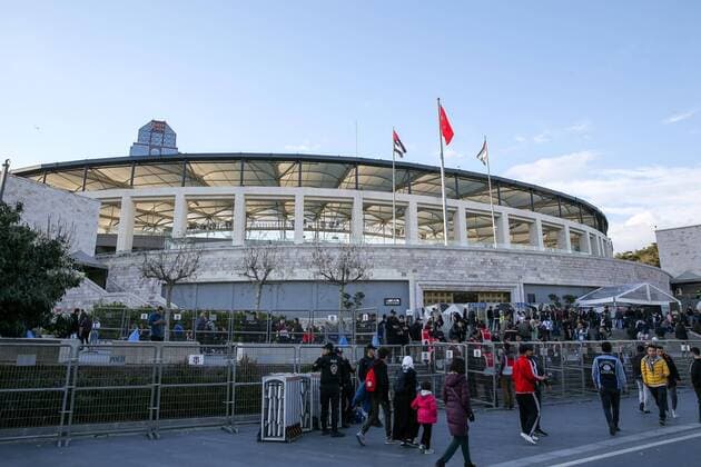 Besiktas fans in front of Vodafone Park Besiktas vs FC Bayern Muenchen Football Round of 16 Champions League 14 03 2018 Istanbul Istanbul Turkey Copyright: xkolbert-press ChristianxKolbertx