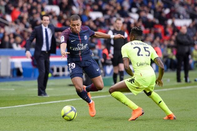 29 KYLIAN MBAPPE (PSG) FOOTBALL : Paris SG vs Angers - Ligue 1 Conforama - 14 03 2018 AnthonyBIBARD FEP Panoramic 