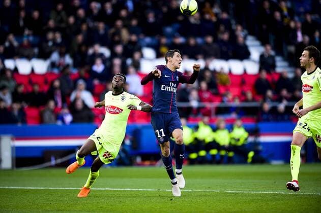 Fußball, Paris Saint Germain - Angers SCO DI MARIA Angel (PSG) FOOTBALL : PSG vs Angers - Conforama Ligue1 - 14 03 2018 JBAutissier Panoramic 