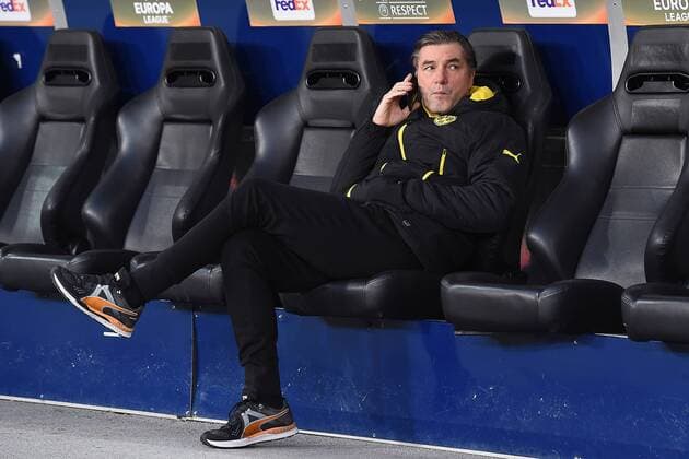 Football Europa League final training Borussia Dortmund on 14 03 2018 in the Red Bull Arena in Salzburg Michael Zorc Sporting Director Dortmund xRx