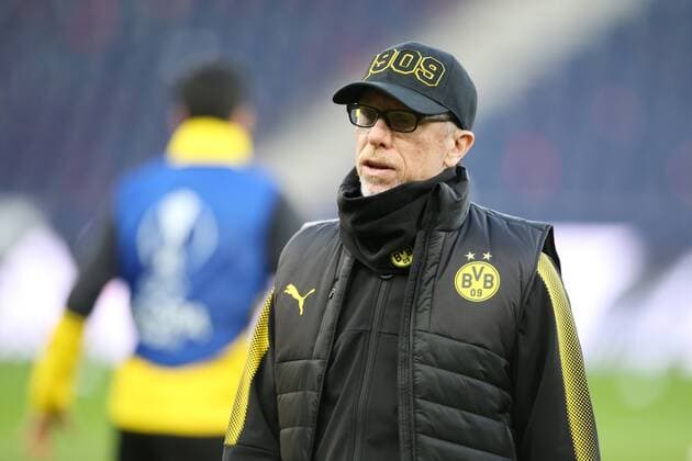 SOCCER - UEFA EL, RBS vs Dortmund SALZBURG,AUSTRIA,14.MAR.18 - SOCCER - UEFA Europa League, Red Bull Salzburg vs Borussia Dortmund, preview, training of Dortmund. Image shows head coach Peter Stoeger (Dortmund). GEPAxpictures xMathiasxMandl