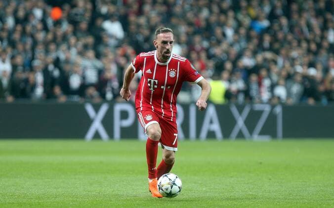 Fußball, CL, Besiktas Istanbul - Bayern München Bayern Munich™s Franck Ribery during Besiktas - Bayern Munich UEFA Champions League round of 16 second leg soccer match in Vodafone Arena, Istanbul, Turkey, Mar 14, 2018.  Copyright: TolgaxAdanali 15949846
