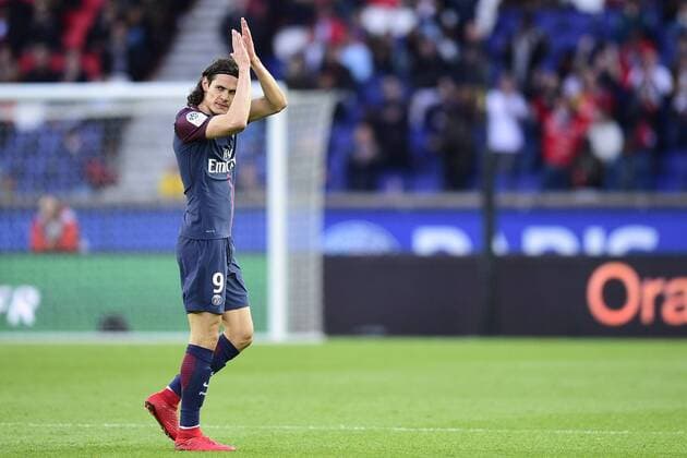 Fußball, Paris Saint Germain - Angers SCO sortie de CAVANI Edinson (PSG) FOOTBALL : PSG vs Angers - Conforama Ligue1 - 14 03 2018 JBAutissier Panoramic 