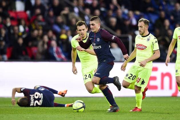 Fußball, Paris Saint Germain - Angers SCO VERRATTI Marco (PSG) FOOTBALL : PSG vs Angers - Conforama Ligue1 - 14 03 2018 JBAutissier Panoramic 